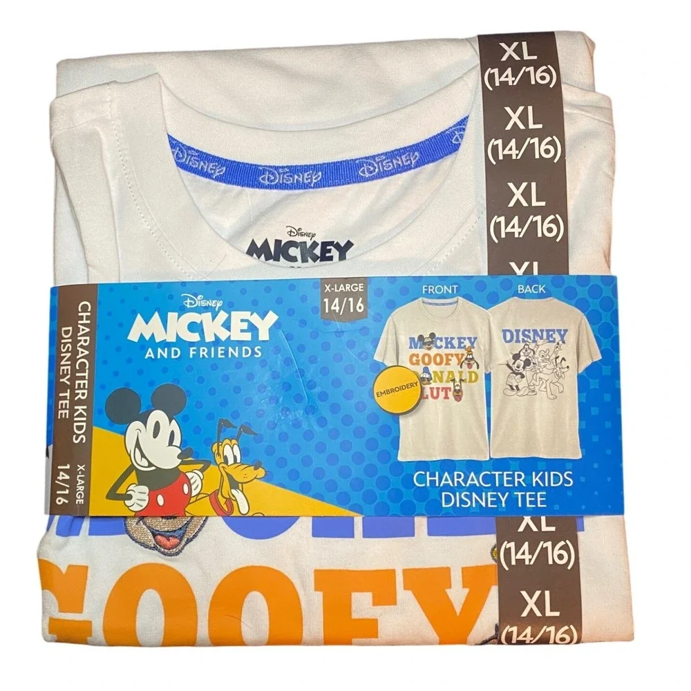 Disney Mickey & Friends Kids Tee Size XL 14/16 NWT Character Shirt